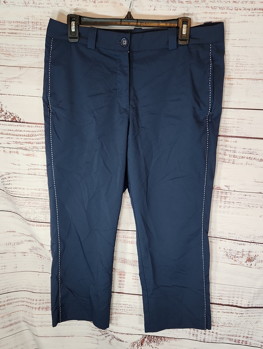 Nike Golf Women's Navy Cropped Leg Pants with Contrast Stitching